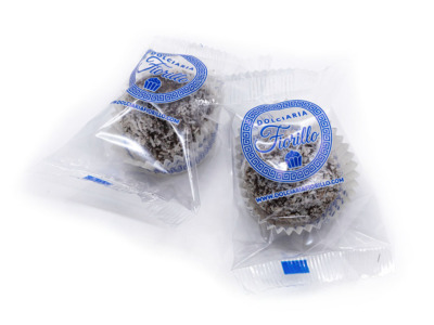 Immagine Prodotto Confezionato Praline al Cocco con Cacao