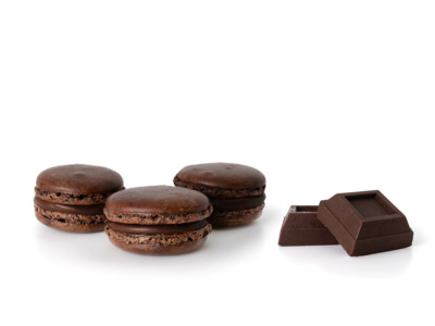 Immagine Prodotto Macarons al Cioccolato Fondente