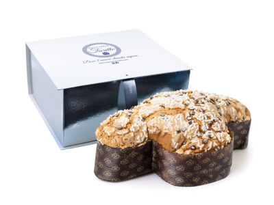 Immagine Prodotto Colomba cereali con Gocce di Cioccolato e Arancia - Dolciaria Fiorillo